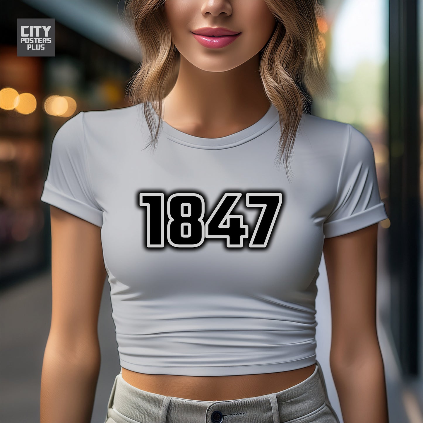 City Posters Plus 1847 Vintage Birth Year Women Crop Top