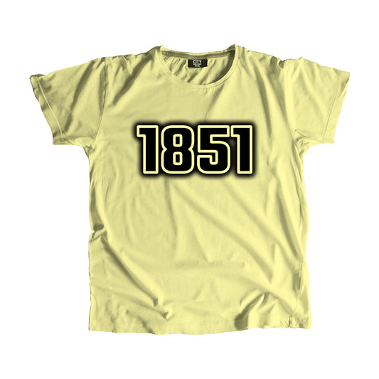 1851 Vintage Heritage Year Men Unisex T-Shirt (Butter Yellow)