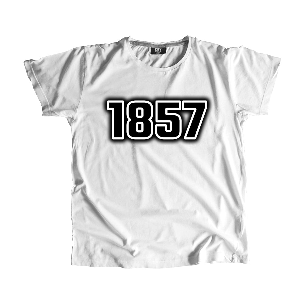 1857 Vintage Heritage Year Men Unisex T-Shirt (White)