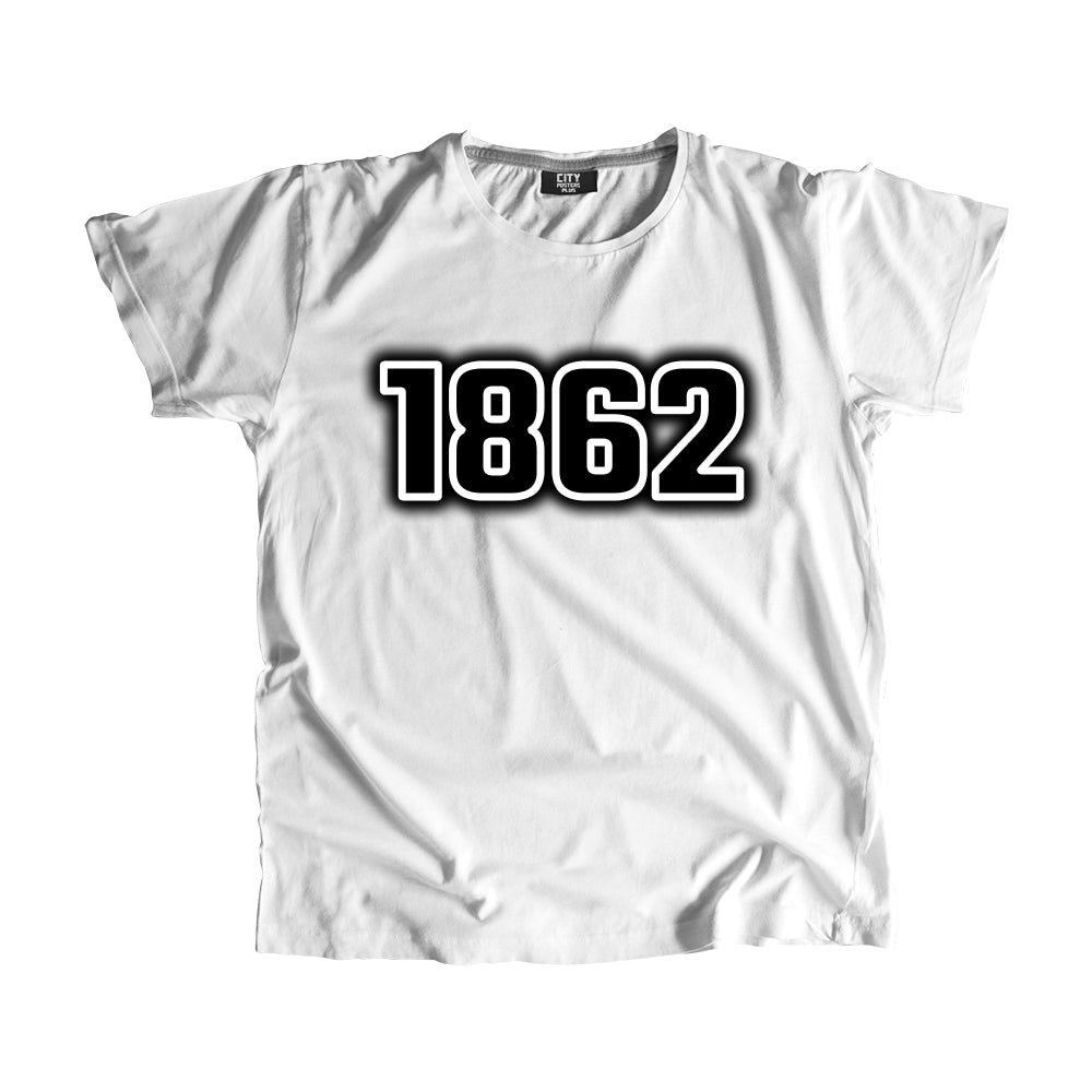 1862 Vintage Heritage Year Men Unisex T-Shirt (White)