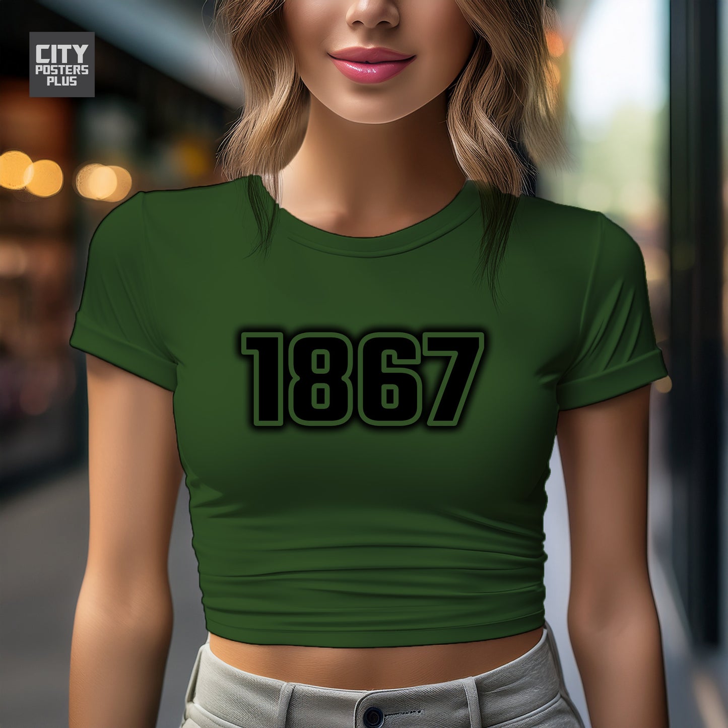 City Posters Plus 1867 Vintage Birth Year Women Crop Top
