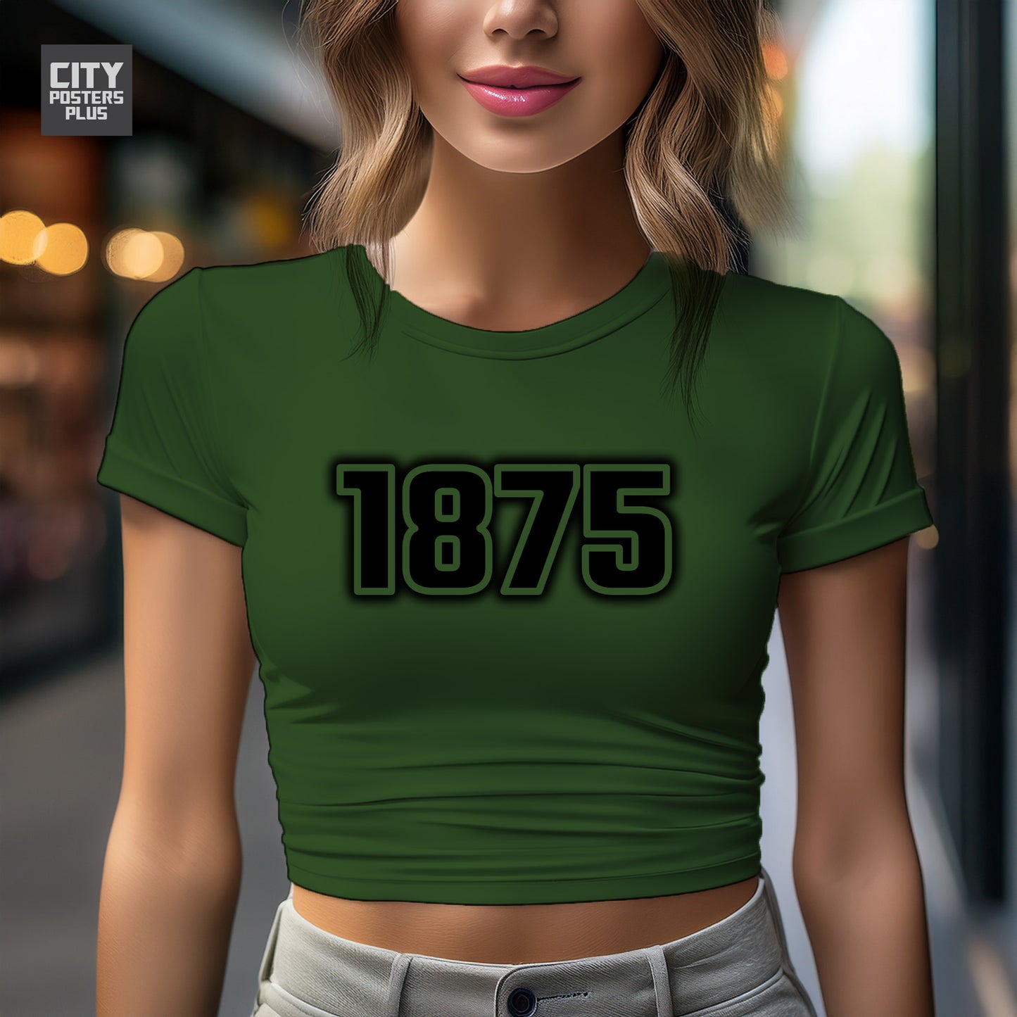 City Posters Plus 1875 Vintage Birth Year Women Crop Top