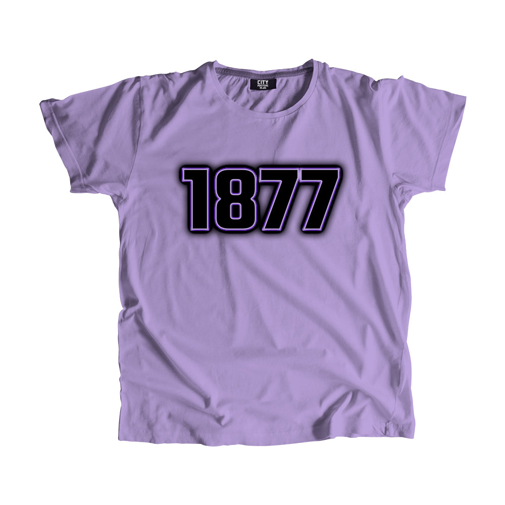 1877 Vintage Heritage Year Men Unisex T-Shirt (Iris Lavender)