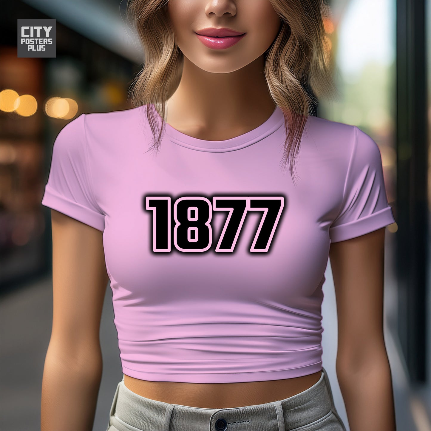 City Posters Plus 1877 Vintage Birth Year Women Crop Top