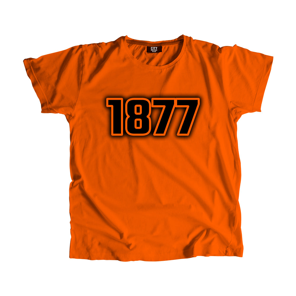 1877 Vintage Heritage Year Men Unisex T-Shirt (Orange)