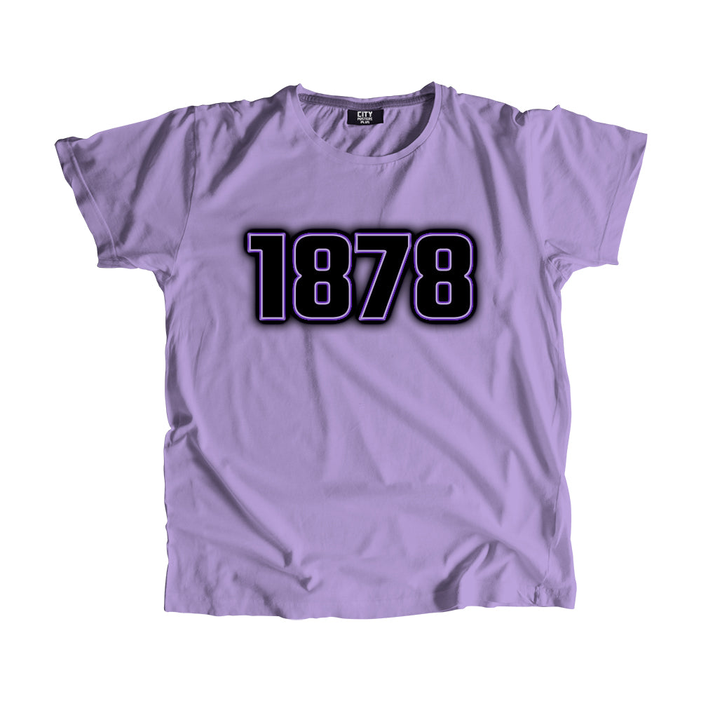 1878 Vintage Heritage Year Men Unisex T-Shirt (Iris Lavender)