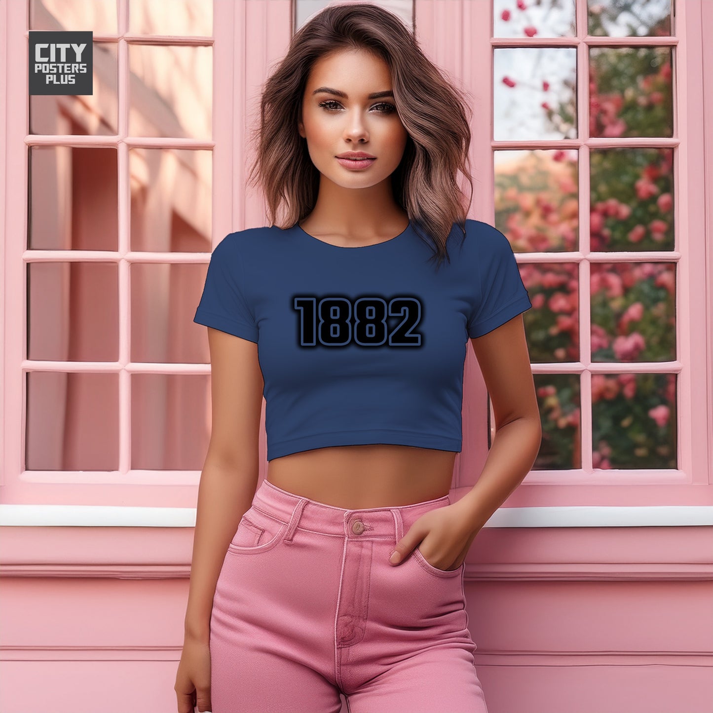 1882 Women Crop Top | Vintage Birth Year Shirt | City Posters Plus