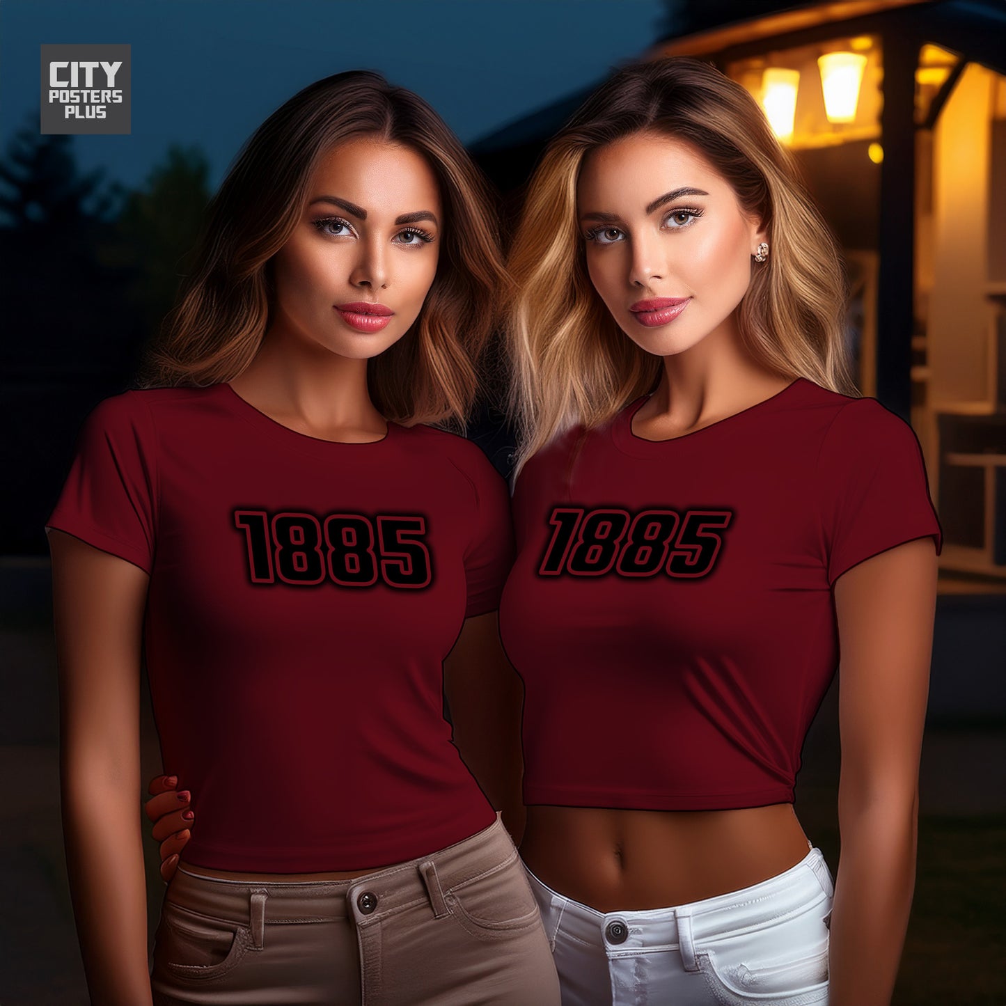 City Posters Plus 1885 Vintage Birth Year Women Crop Top