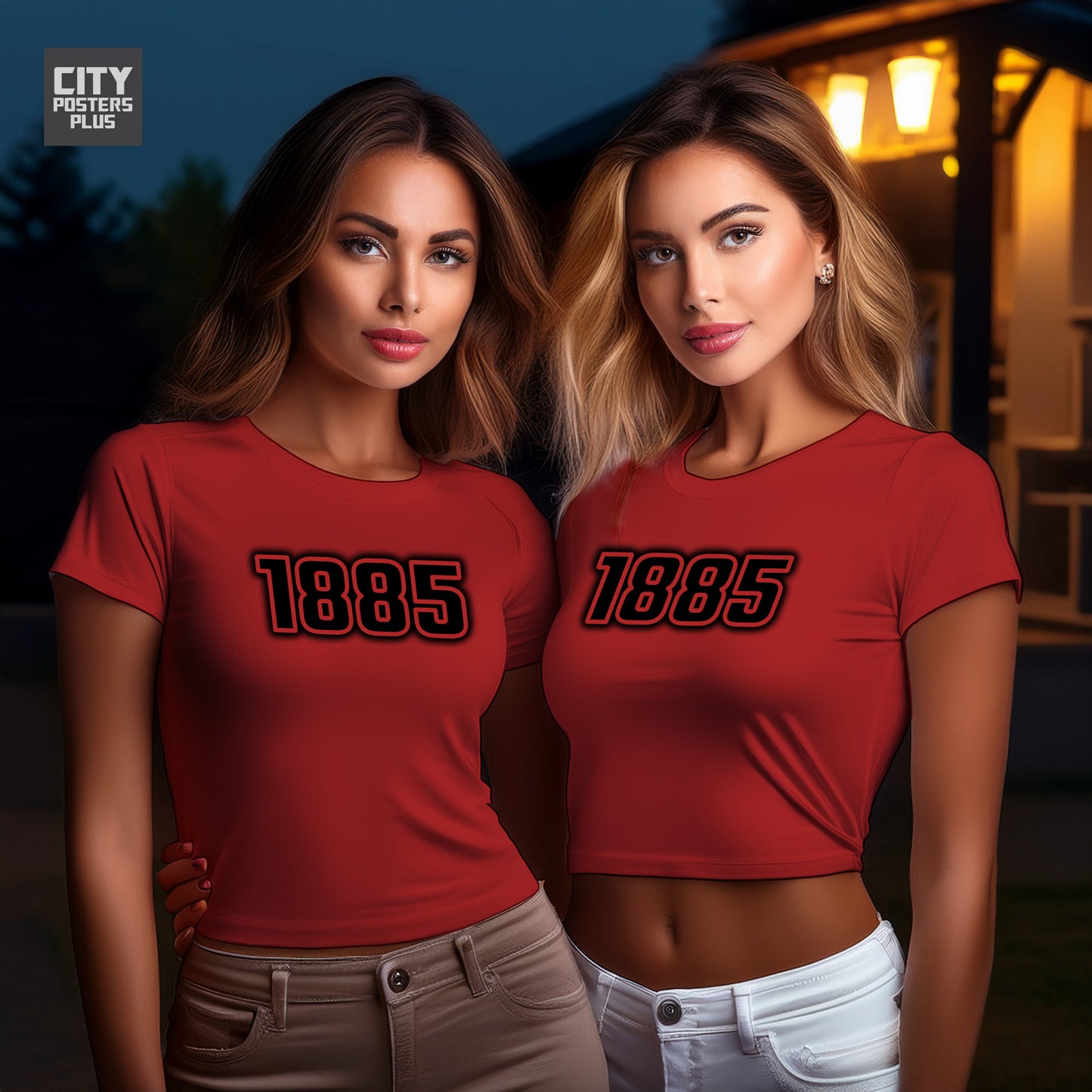 City Posters Plus 1885 Vintage Birth Year Women Crop Top