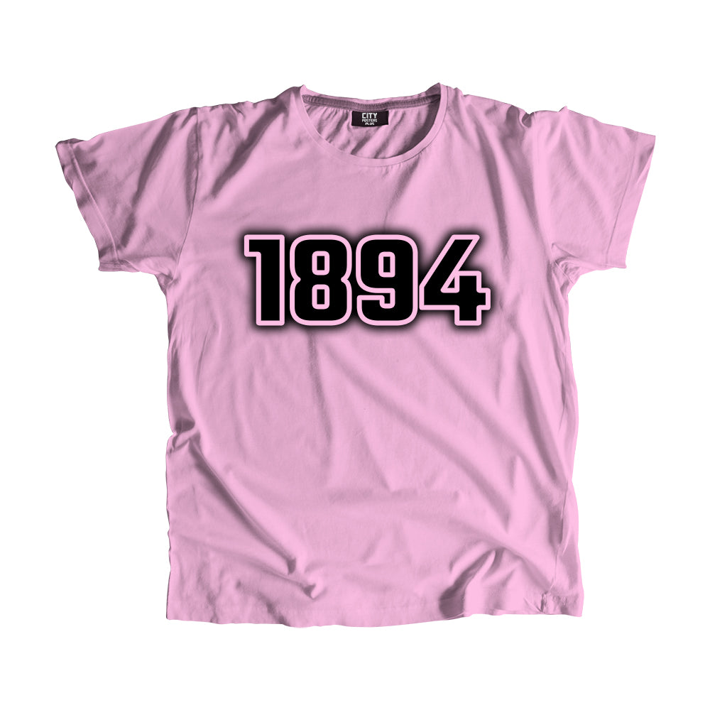 1894 Vintage Heritage Year Men Unisex T-Shirt (Light Pink)