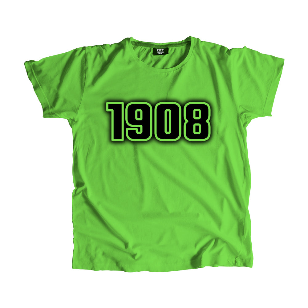 1908 Vintage Heritage Year Men Unisex T-Shirt (Liril Green)