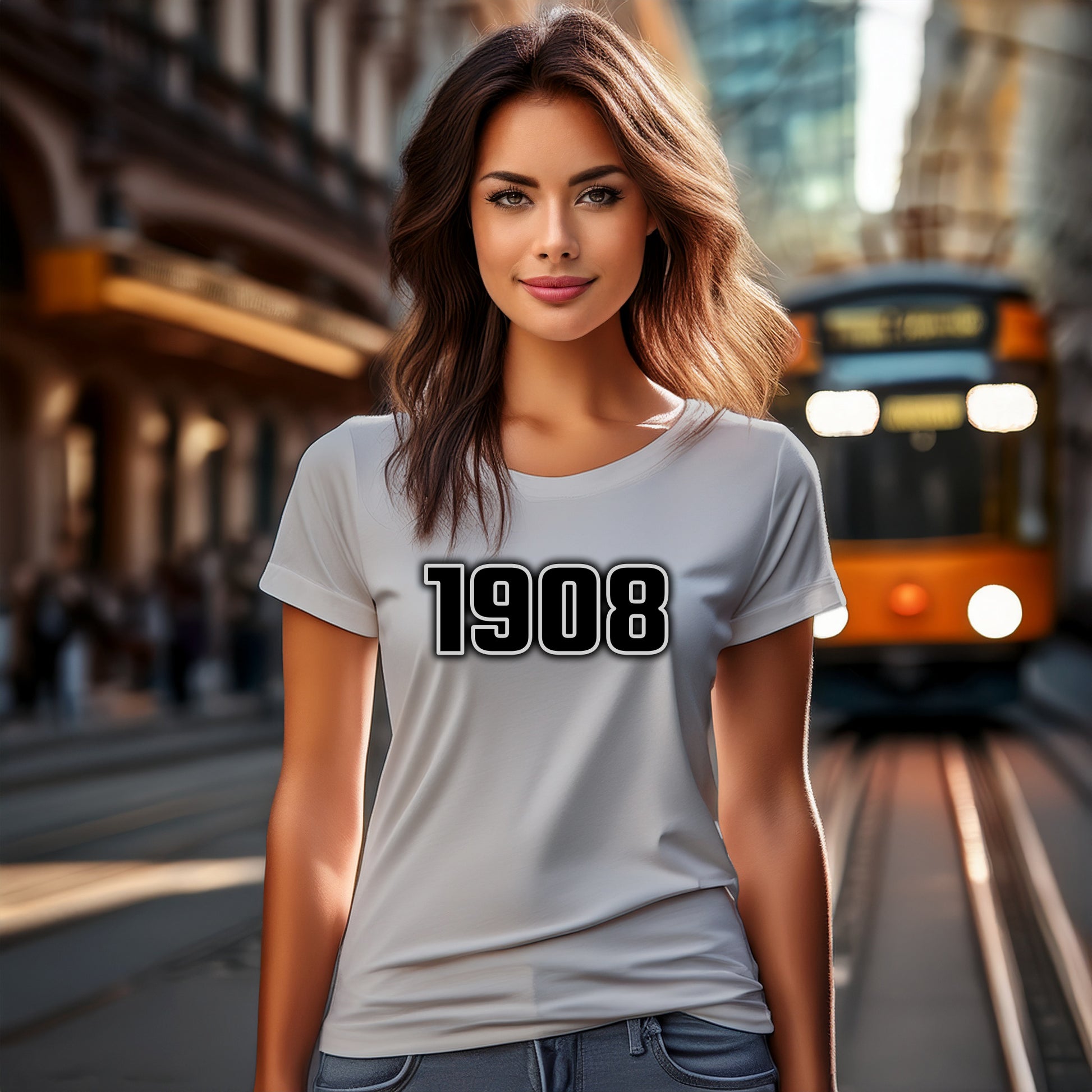 1908 Women T-Shirt | Vintage Birth Year Shirt | City Posters Plus