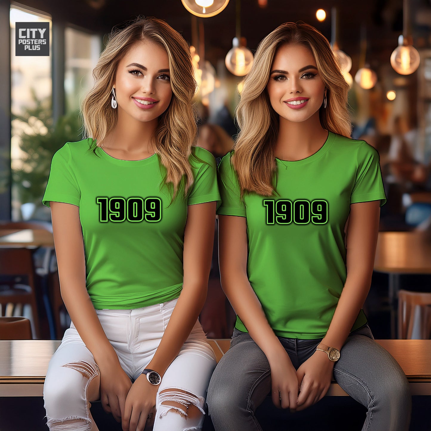 City Posters Plus 1909 Vintage Birth Year Women T-Shirt