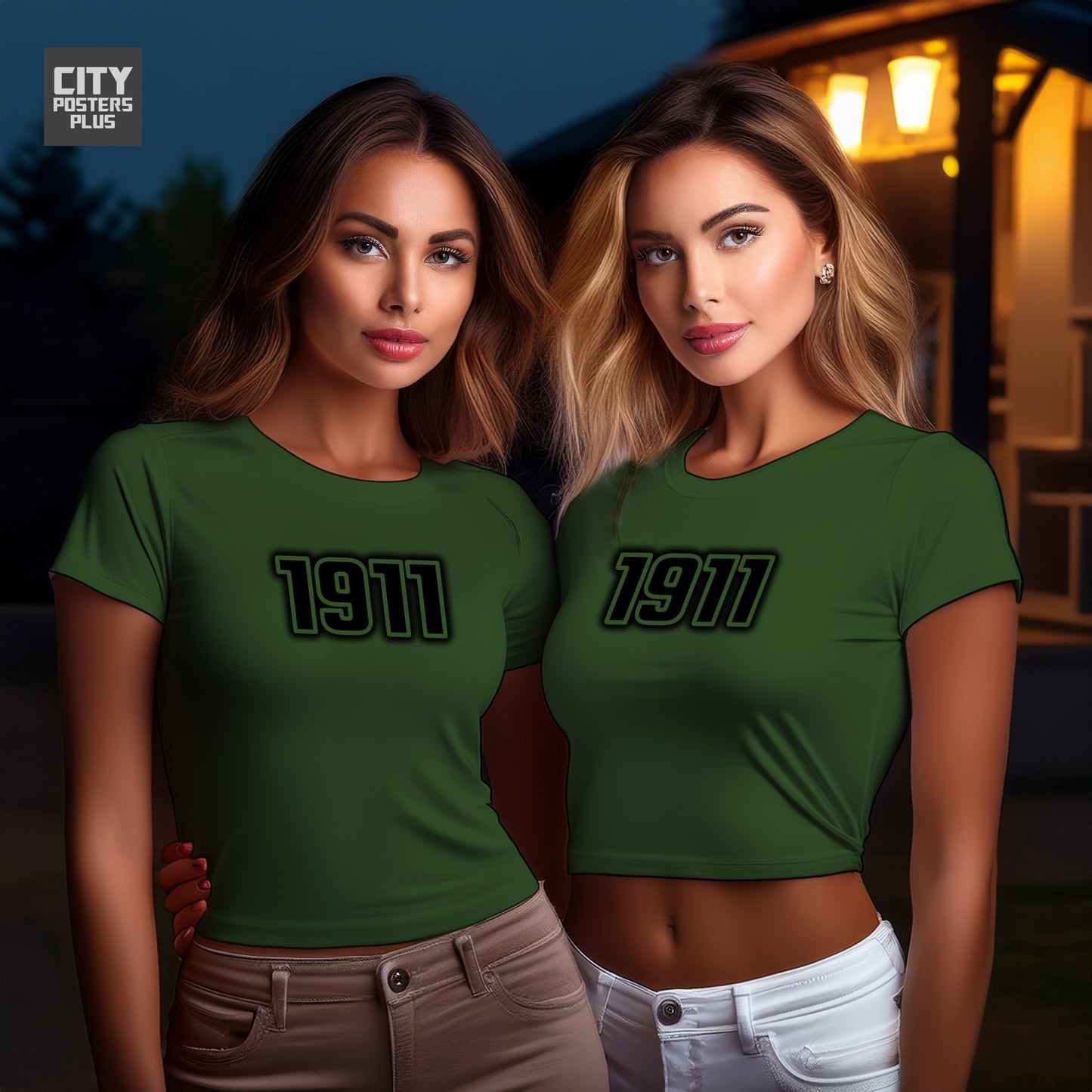 City Posters Plus 1911 Vintage Birth Year Women Crop Top