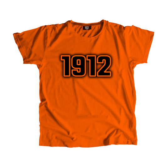 1912 Vintage Heritage Year Men Unisex T-Shirt (Orange)