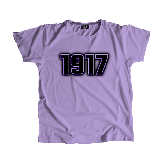 1917 Vintage Heritage Year Men Unisex T-Shirt (Iris Lavender)