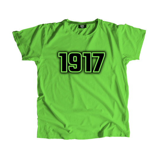 1917 Vintage Heritage Year Men Unisex T-Shirt (Liril Green)