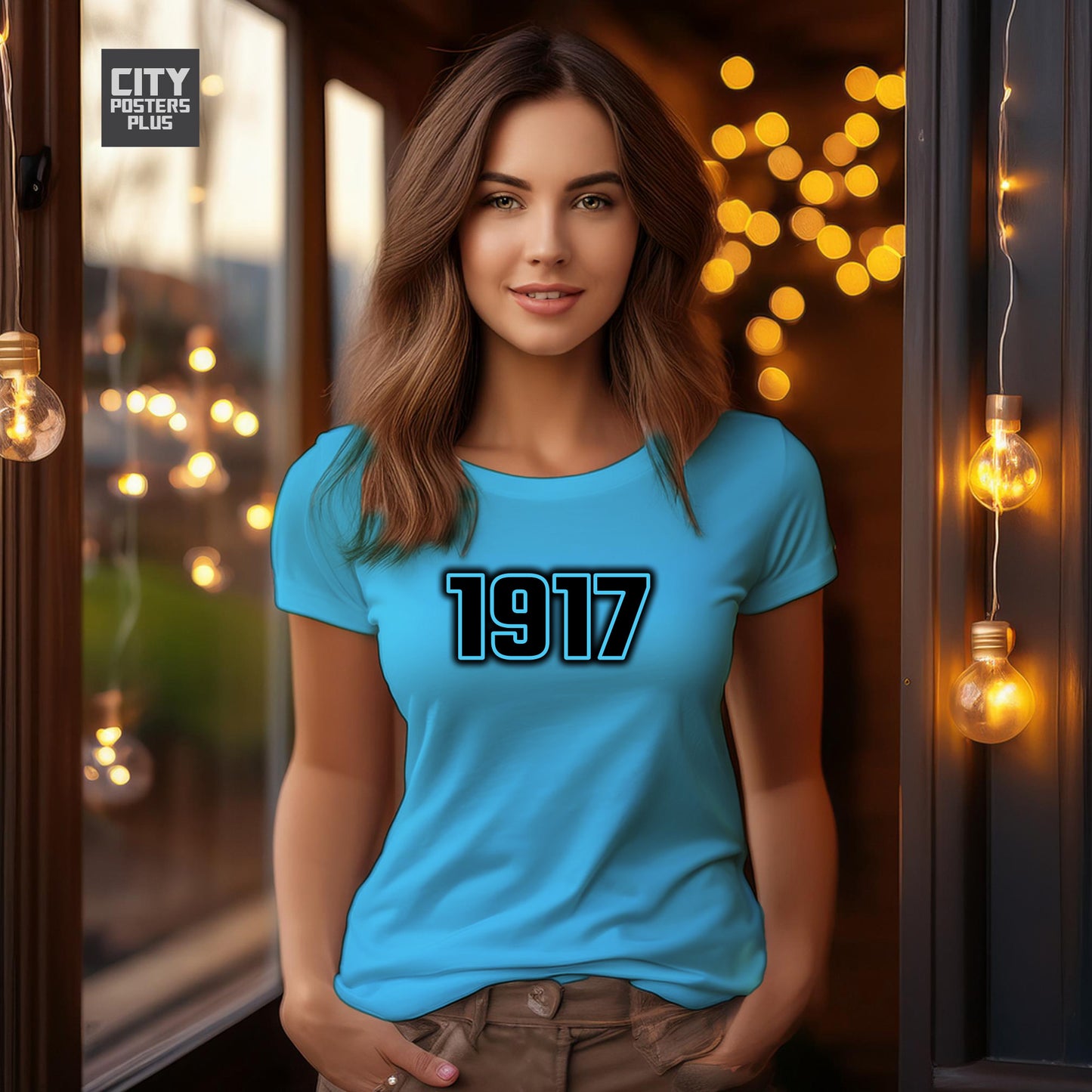 City Posters Plus 1917 Vintage Birth Year Women T-Shirt