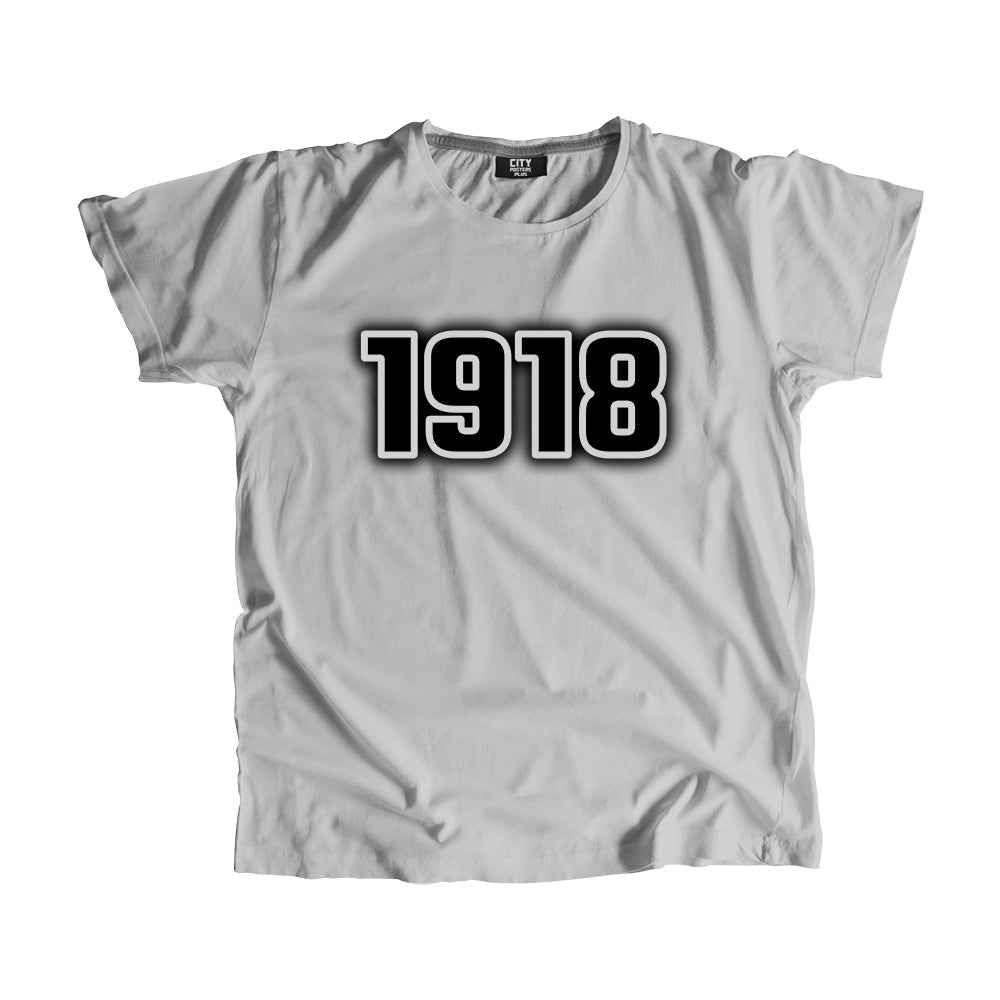 1918 Vintage Heritage Year Men Unisex T-Shirt (Melange Grey)