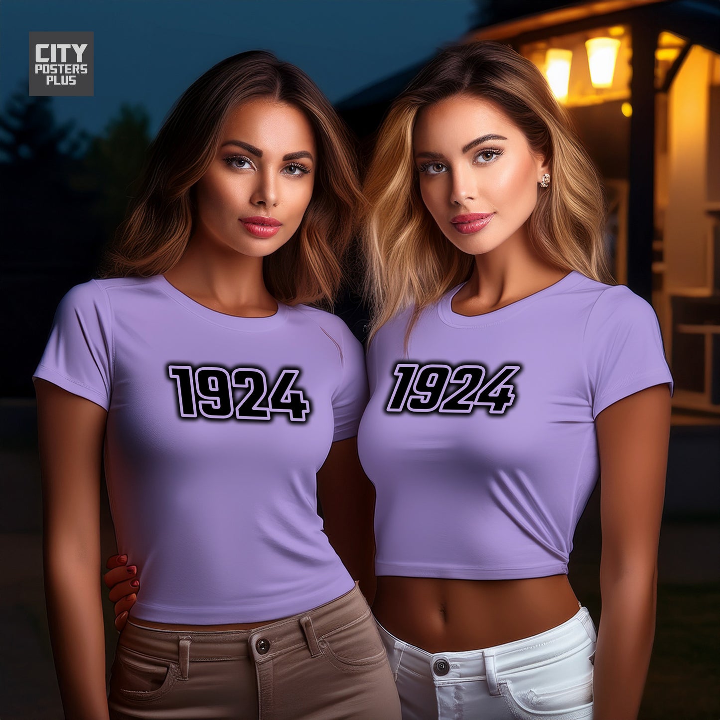 City Posters Plus 1924 Vintage Birth Year Women Crop Top