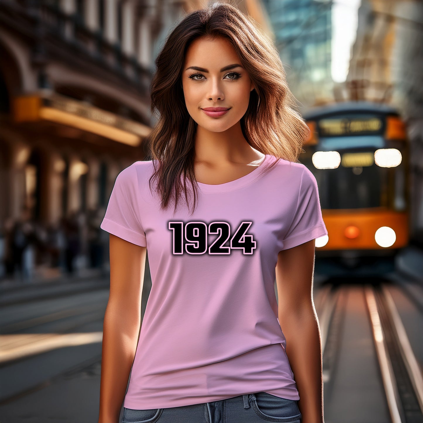 1924 Women T-Shirt | Vintage Birth Year Shirt | City Posters Plus