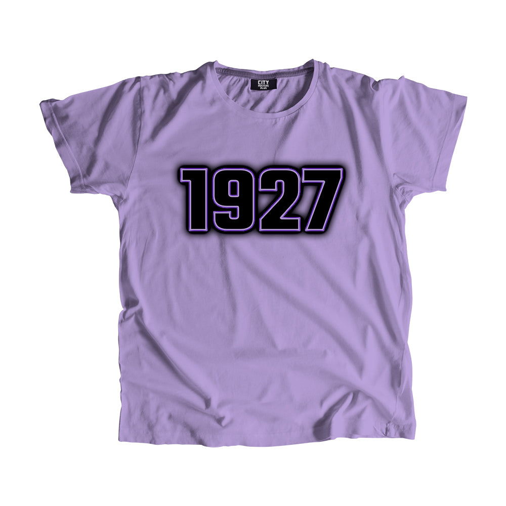 1927 Vintage Heritage Year Men Unisex T-Shirt (Iris Lavender)
