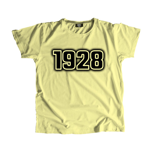 1928 Vintage Heritage Year Men Unisex T-Shirt (Butter Yellow)