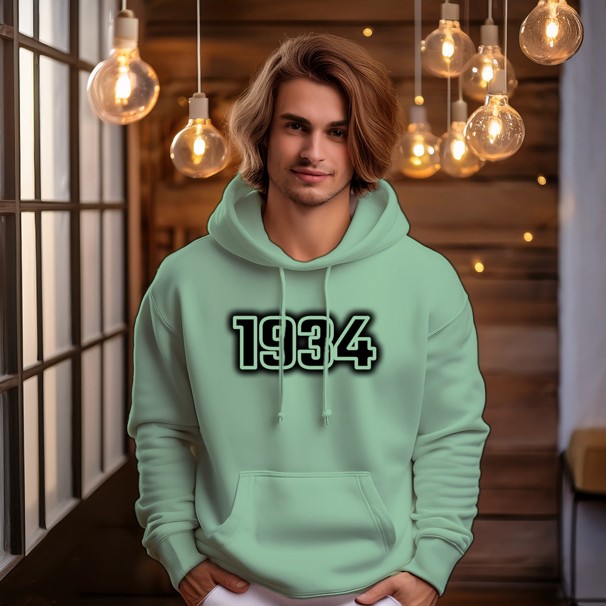 1934 Men Unisex Hoodie | Vintage Birth Year Hoodie Gift