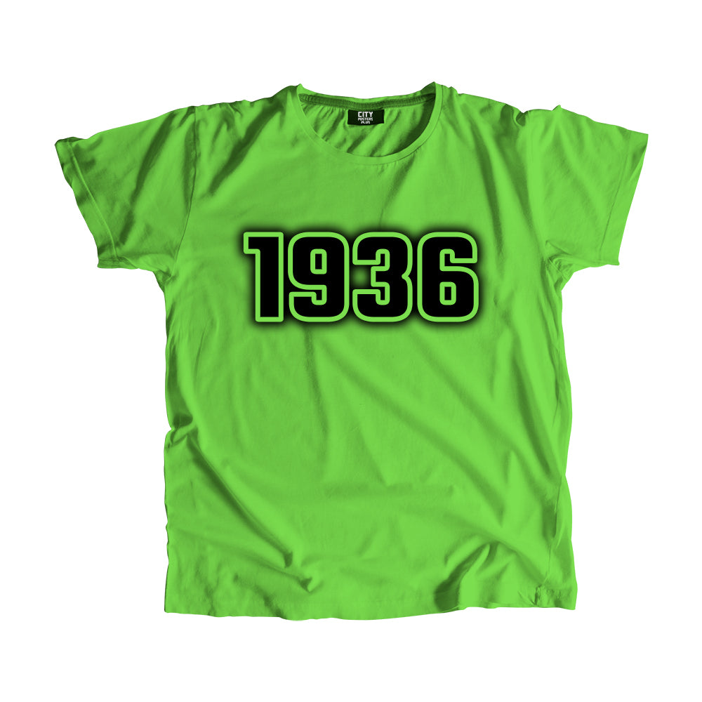 1936 Vintage Heritage Year Men Unisex T-Shirt (Liril Green)