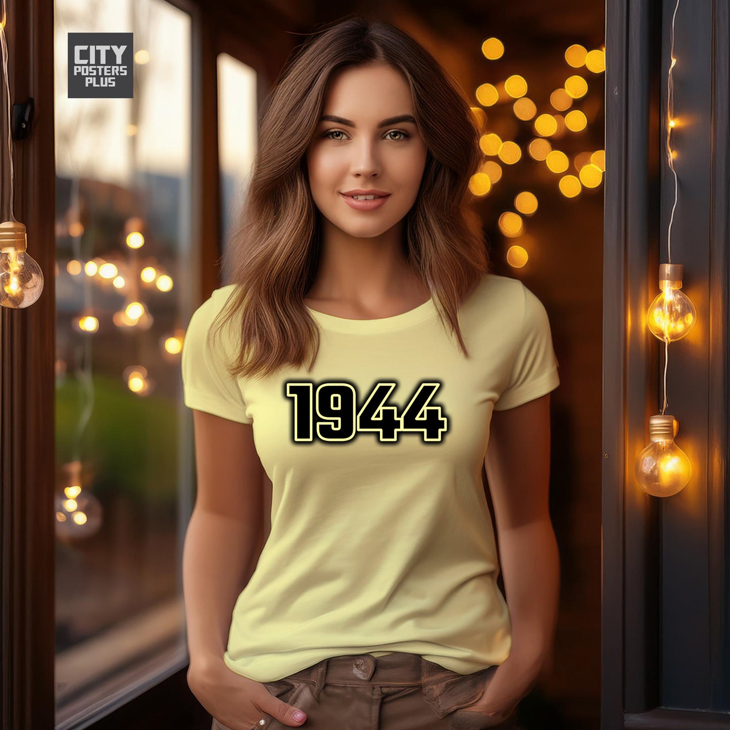 City Posters Plus 1944 Vintage Birth Year Women T-Shirt