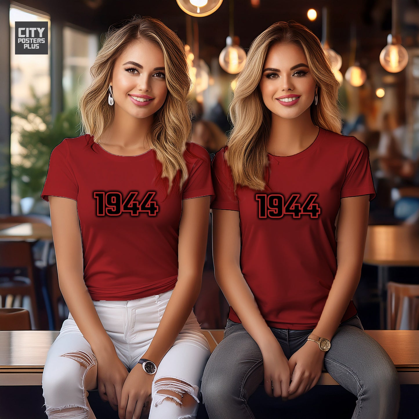 City Posters Plus 1944 Vintage Birth Year Women T-Shirt