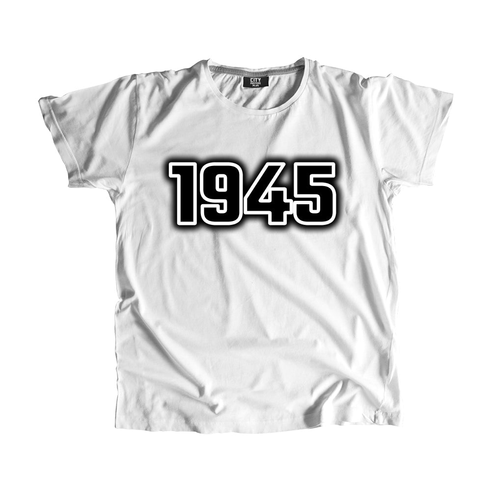 1945 Vintage Heritage Year Men Unisex T-Shirt (White)