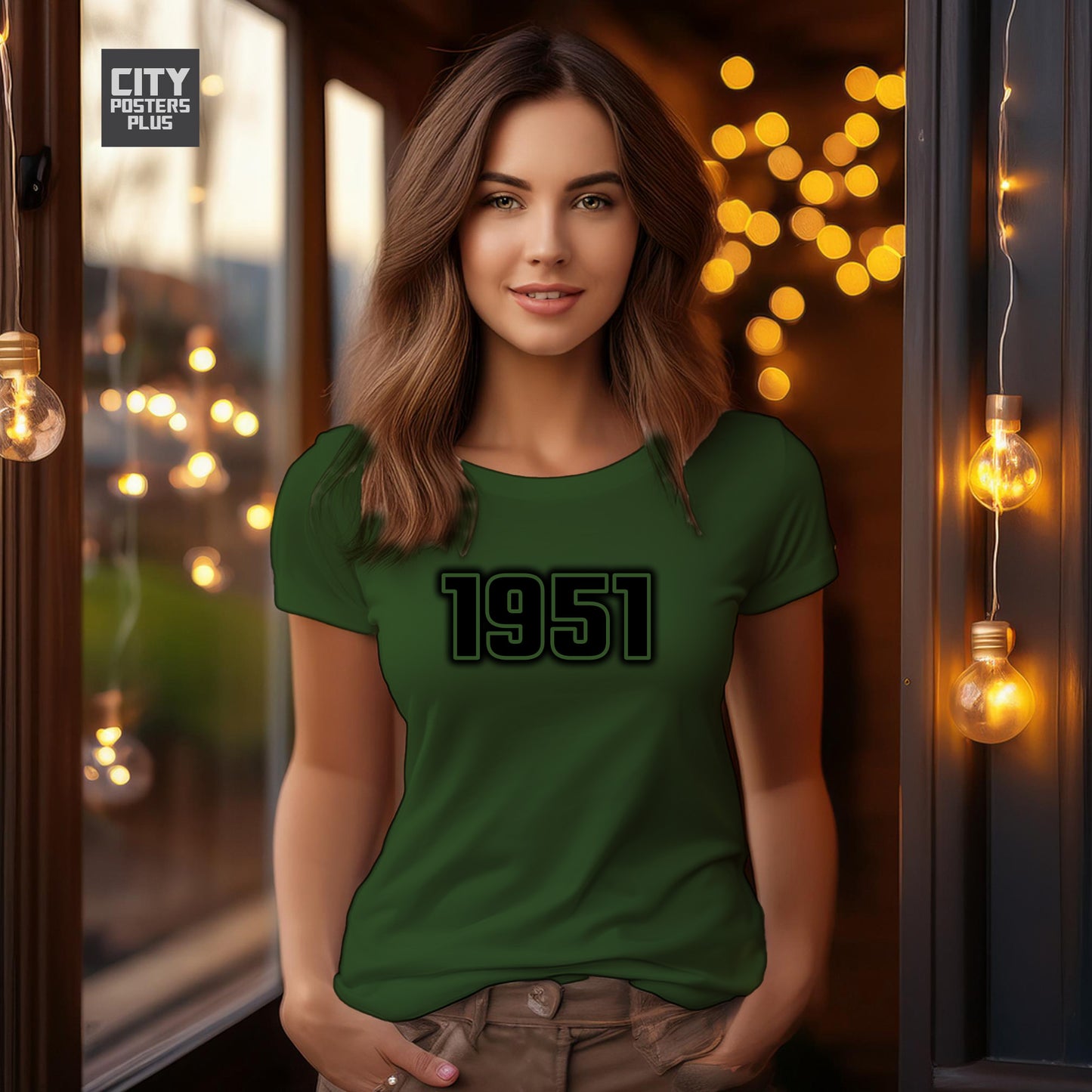 City Posters Plus 1951 Vintage Birth Year Women T-Shirt