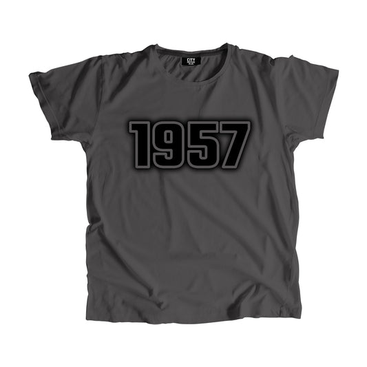 1957 Vintage Heritage Year Men Unisex T-Shirt (Charcoal Grey)