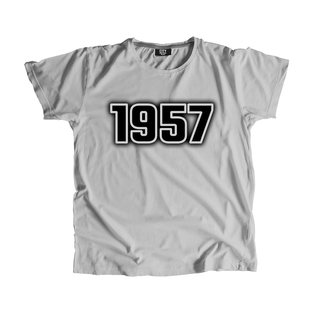1957 Vintage Heritage Year Men Unisex T-Shirt (Melange Grey)