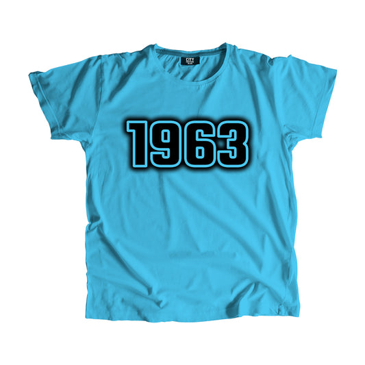 1963 Vintage Heritage Year Men Unisex T-Shirt (Sky Blue)