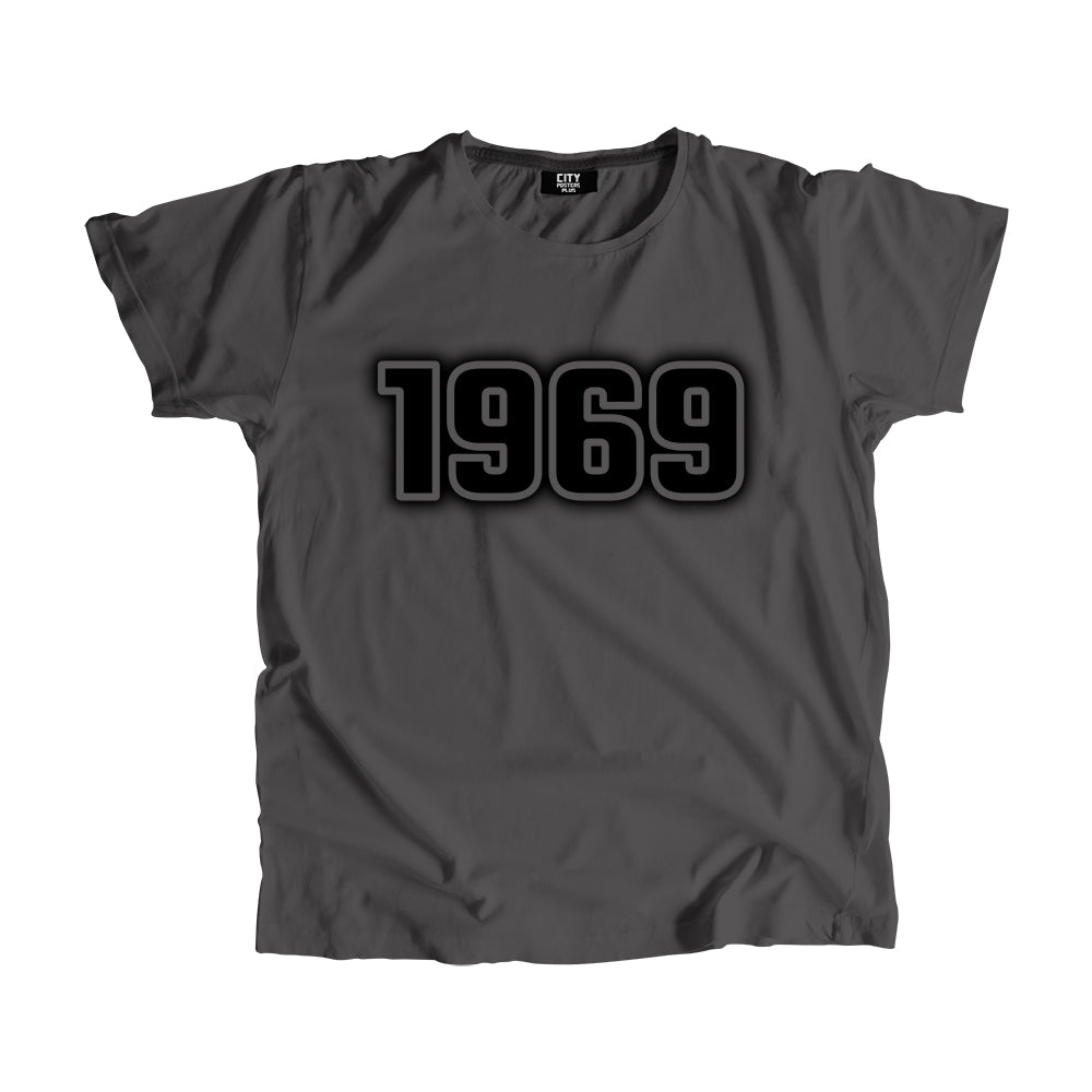 1969 Vintage Heritage Year Men Unisex T-Shirt (Charcoal Grey)