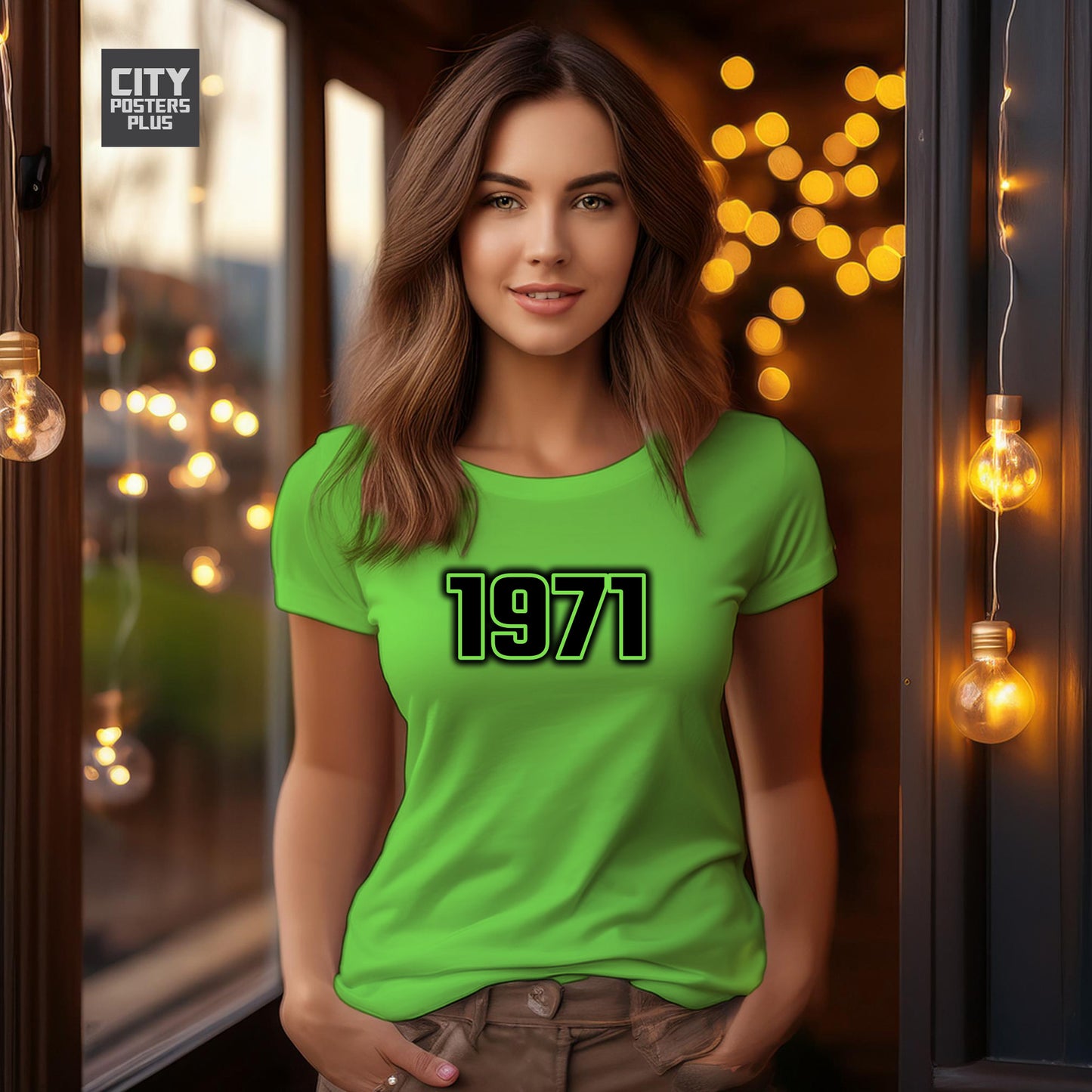 City Posters Plus 1971 Vintage Birth Year Women T-Shirt