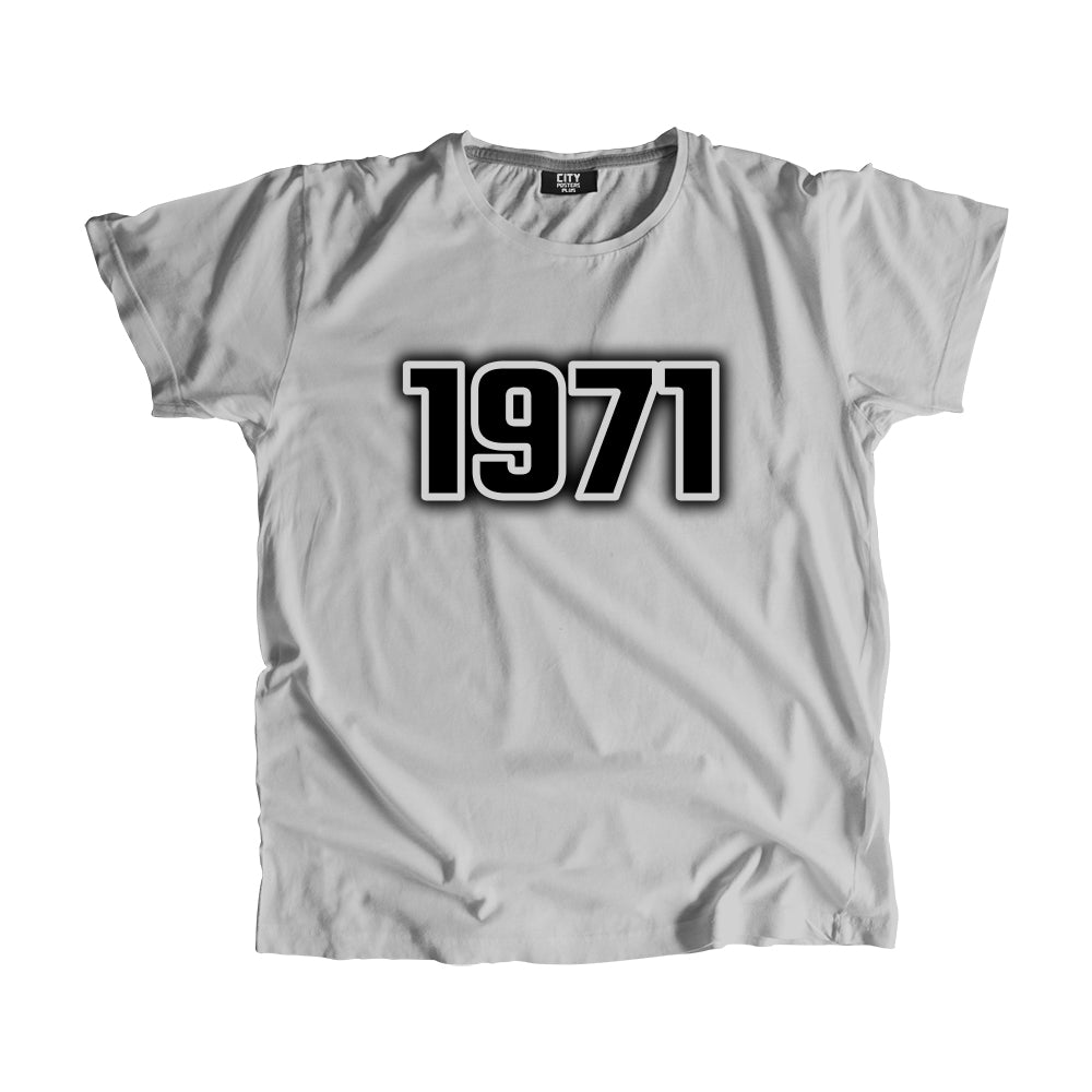 1971 Vintage Heritage Year Men Unisex T-Shirt (Melange Grey)