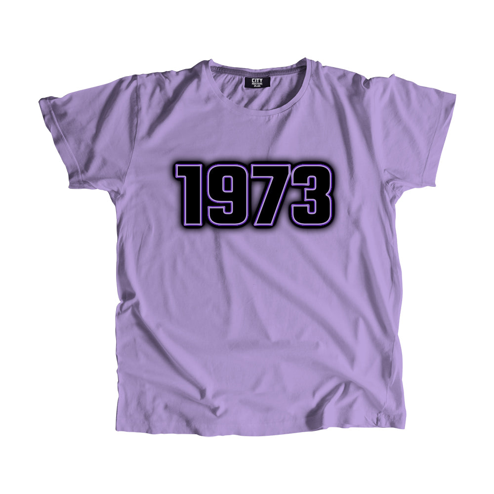 1973 Vintage Heritage Year Men Unisex T-Shirt (Iris Lavender)
