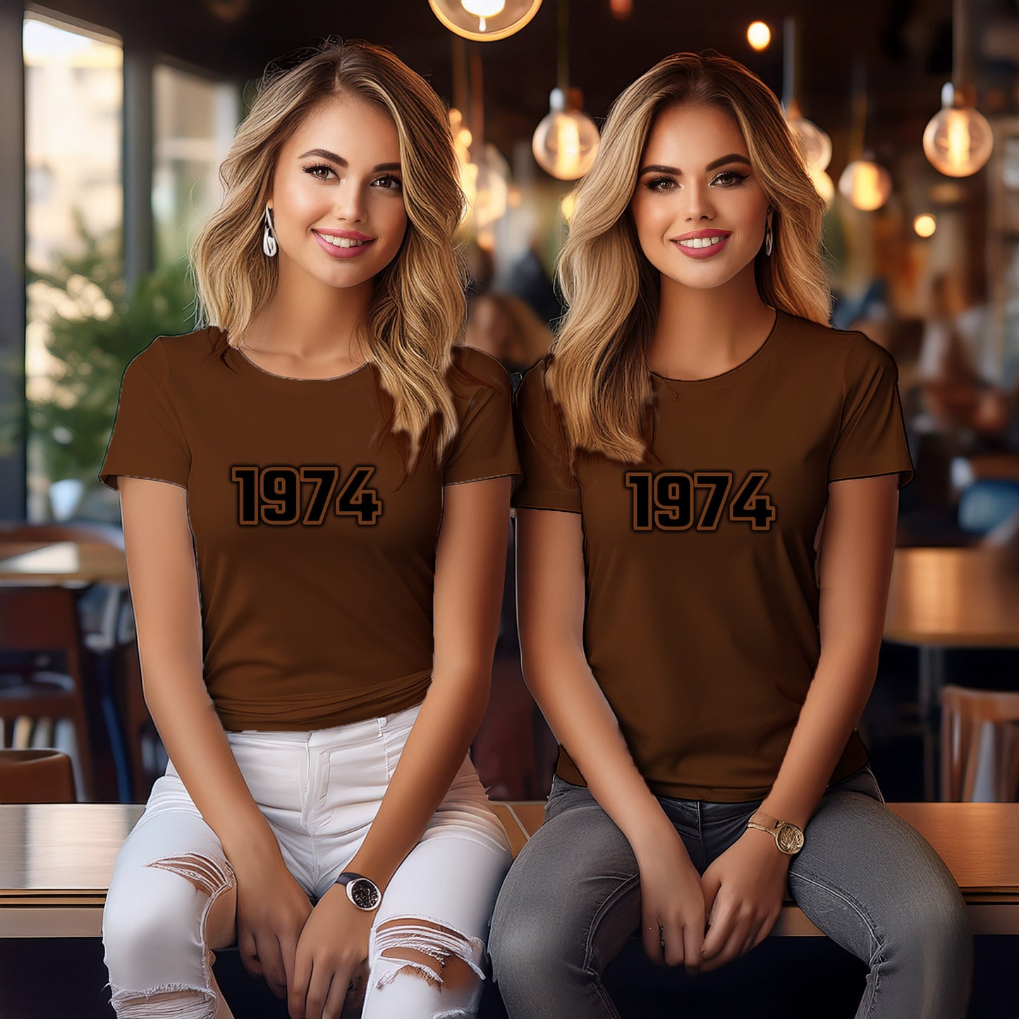 City Posters Plus 1974 Vintage Birth Year Women T-Shirt