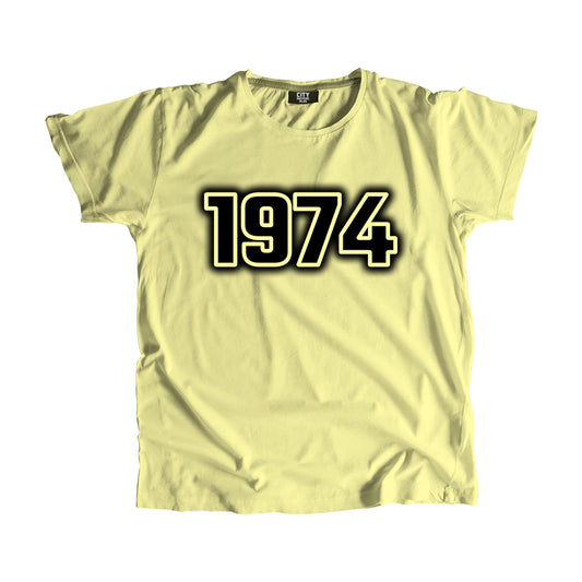 1974 Vintage Heritage Year Men Unisex T-Shirt (Butter Yellow)