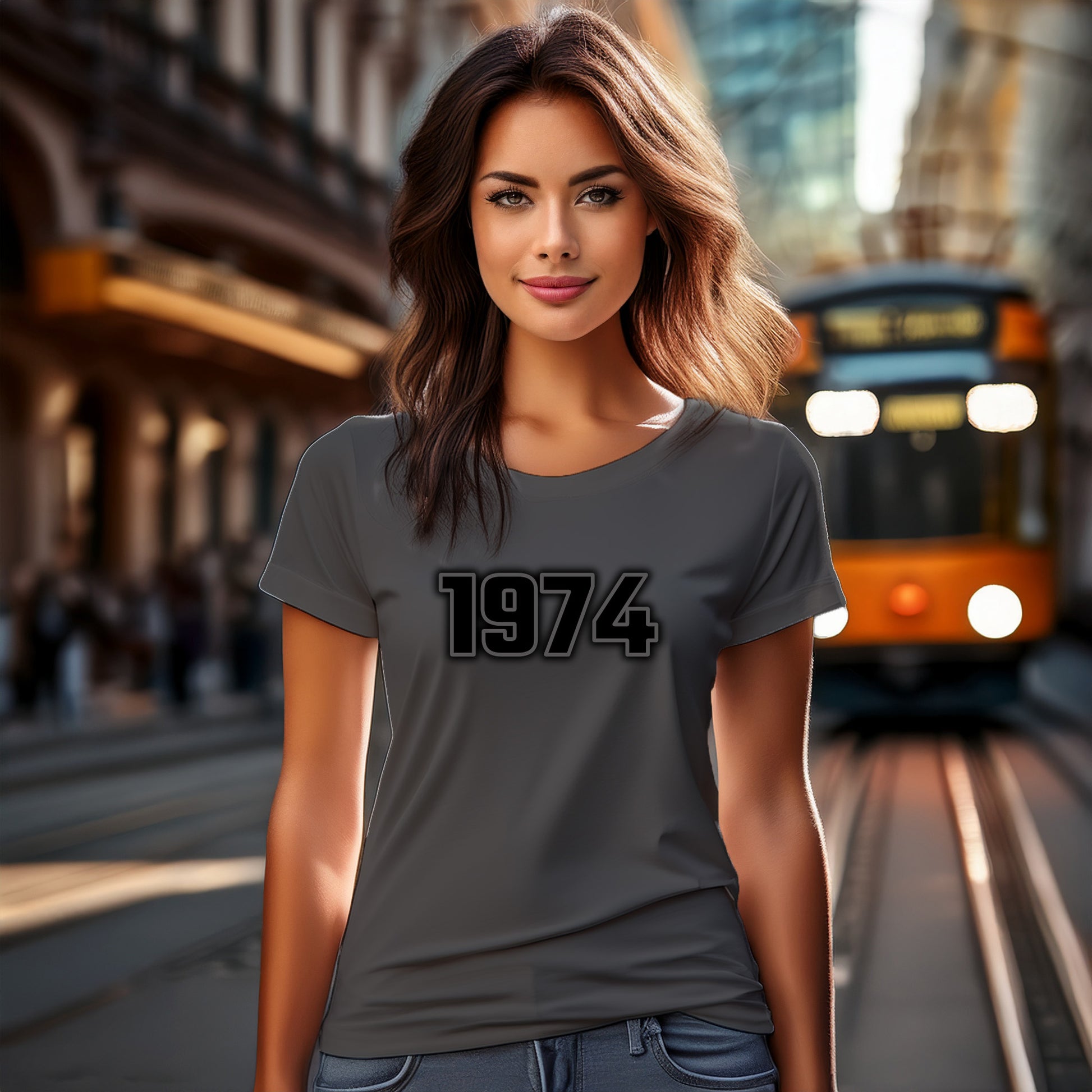 1974 Women T-Shirt | Vintage Birth Year Shirt | City Posters Plus