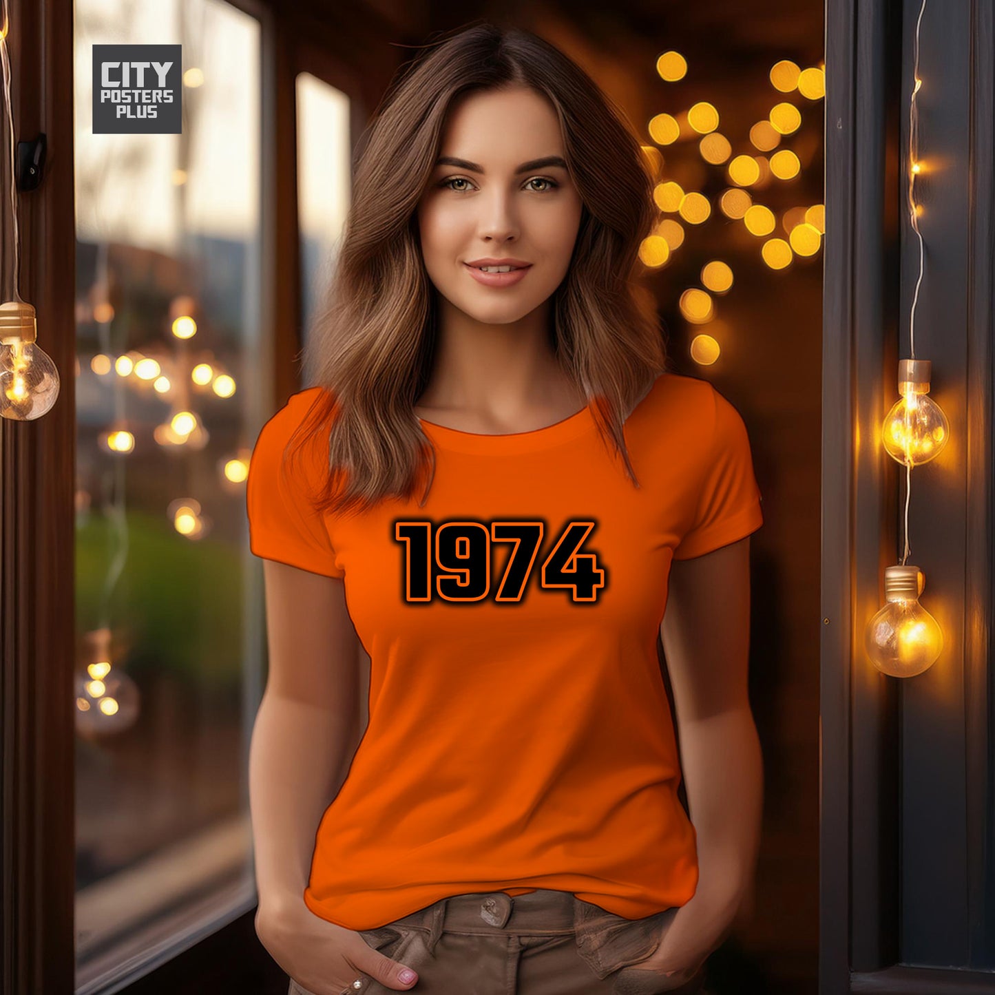City Posters Plus 1974 Vintage Birth Year Women T-Shirt