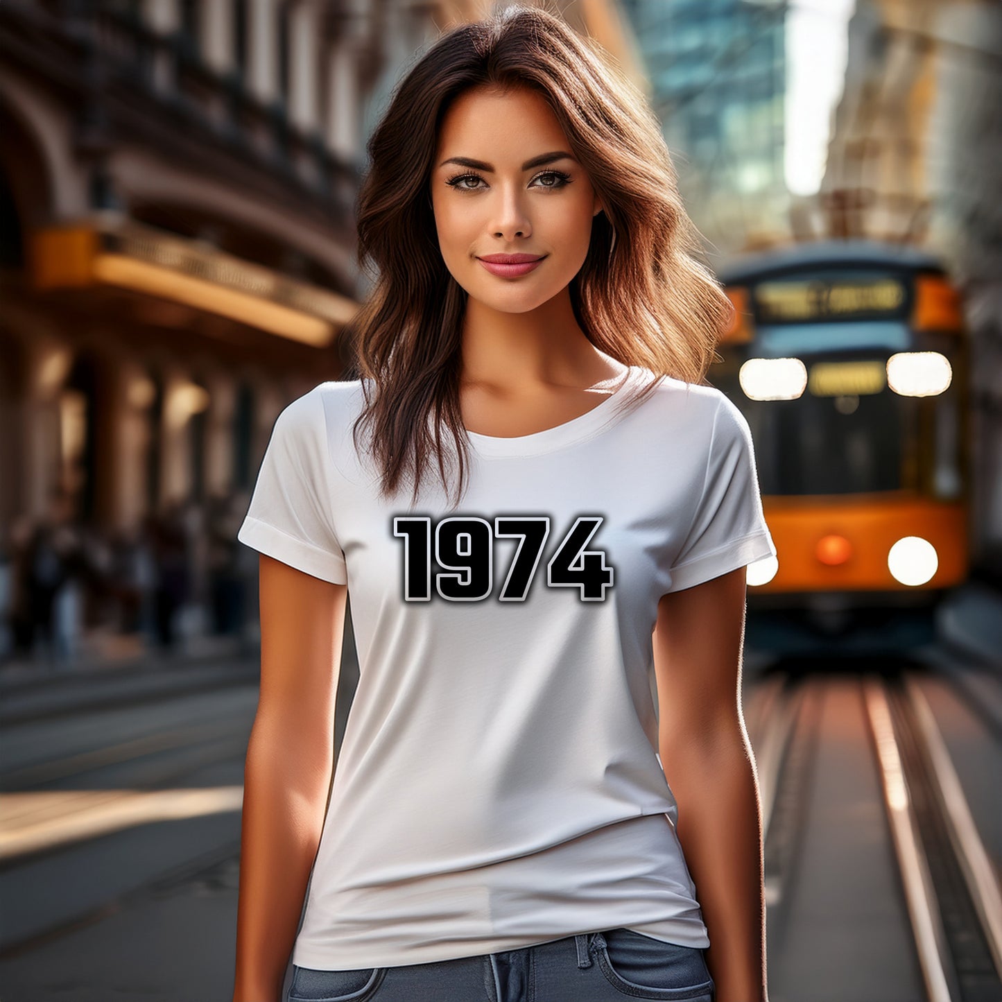 1974 Women T-Shirt | Vintage Birth Year Shirt | City Posters Plus