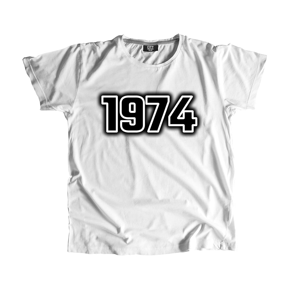 1974 Vintage Heritage Year Men Unisex T-Shirt (White)
