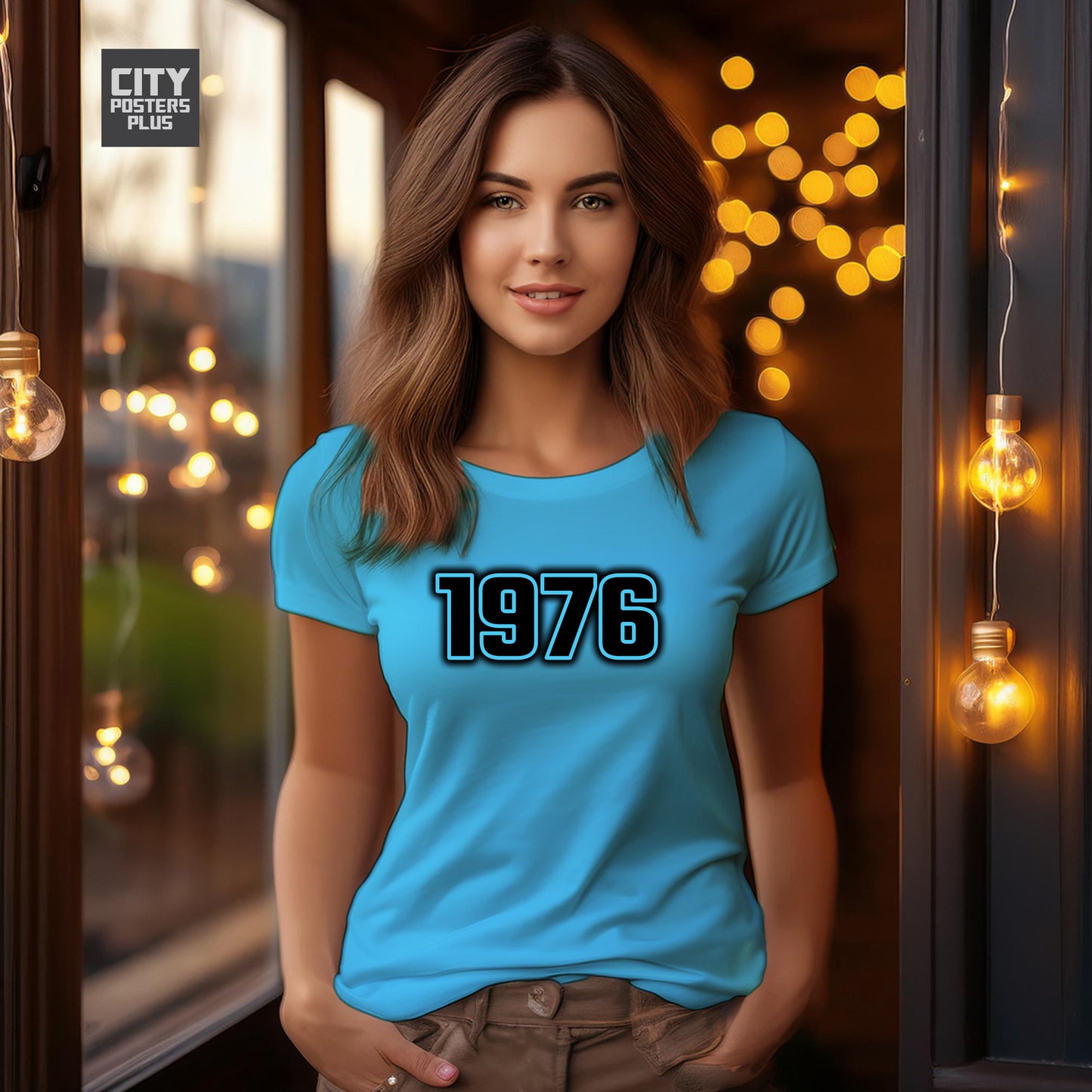City Posters Plus 1976 Vintage Birth Year Women T-Shirt