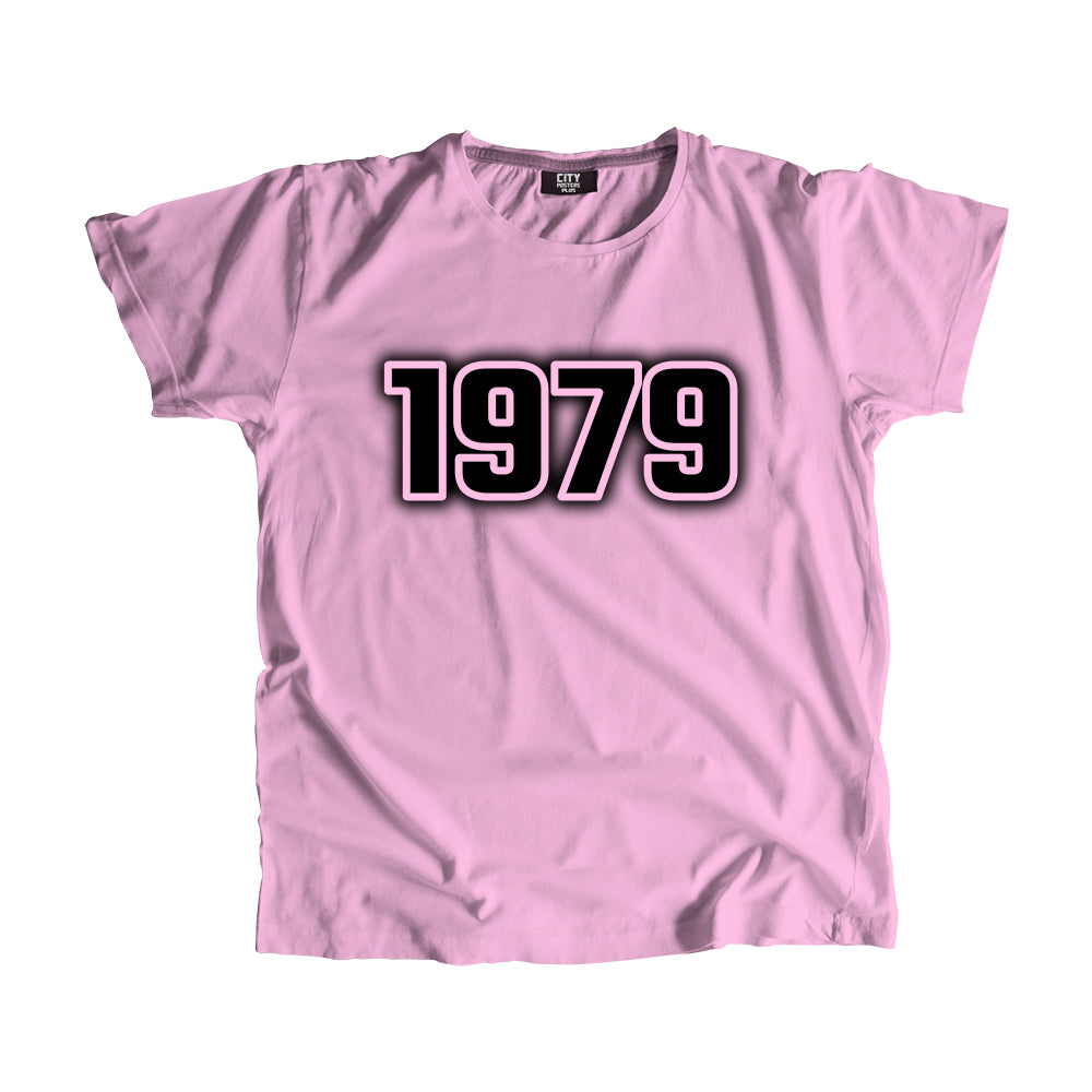 1979 Vintage Heritage Year Men Unisex T-Shirt (Light Pink)