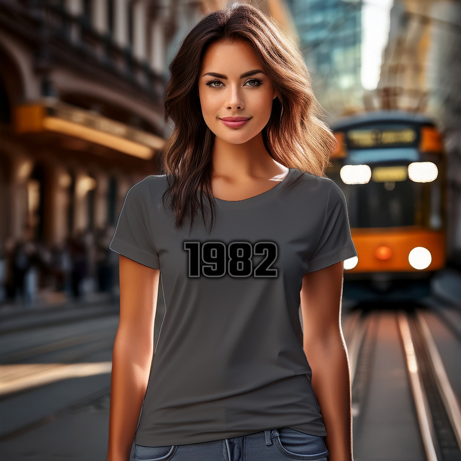 1982 Women T-Shirt | Vintage Birth Year Shirt | City Posters Plus