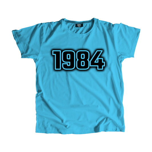 1984 Vintage Heritage Year Men Unisex T-Shirt (Sky Blue)